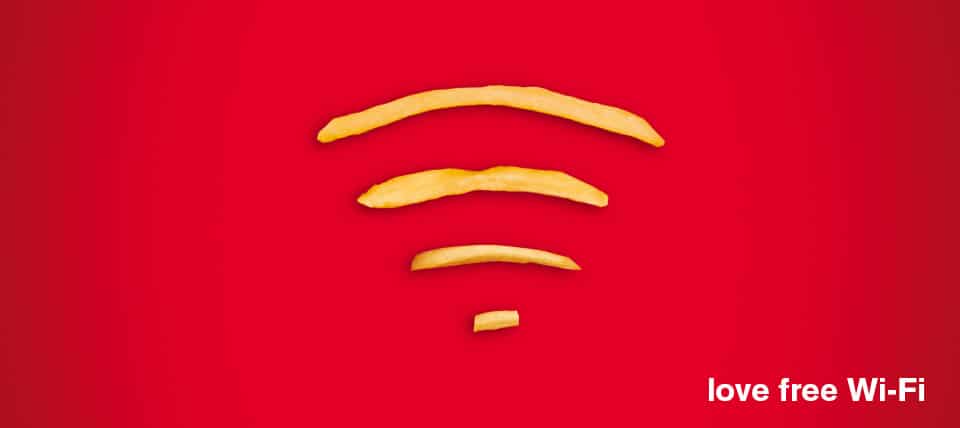 Free Wifi in McDonalds