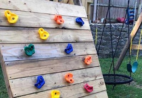 Safety precautions for toddler climbing walls